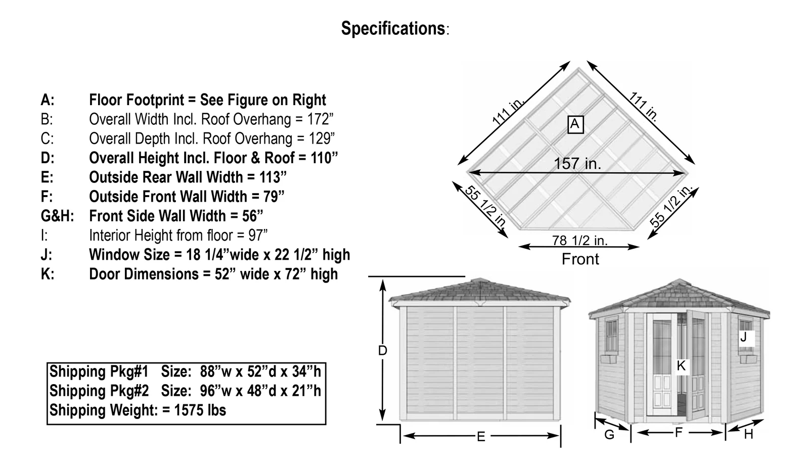 预发布站点、【Storage Shed】9 ft. W x 9ft. D Penthouse Cedar Wood Garden Shed with French Doors、-12345