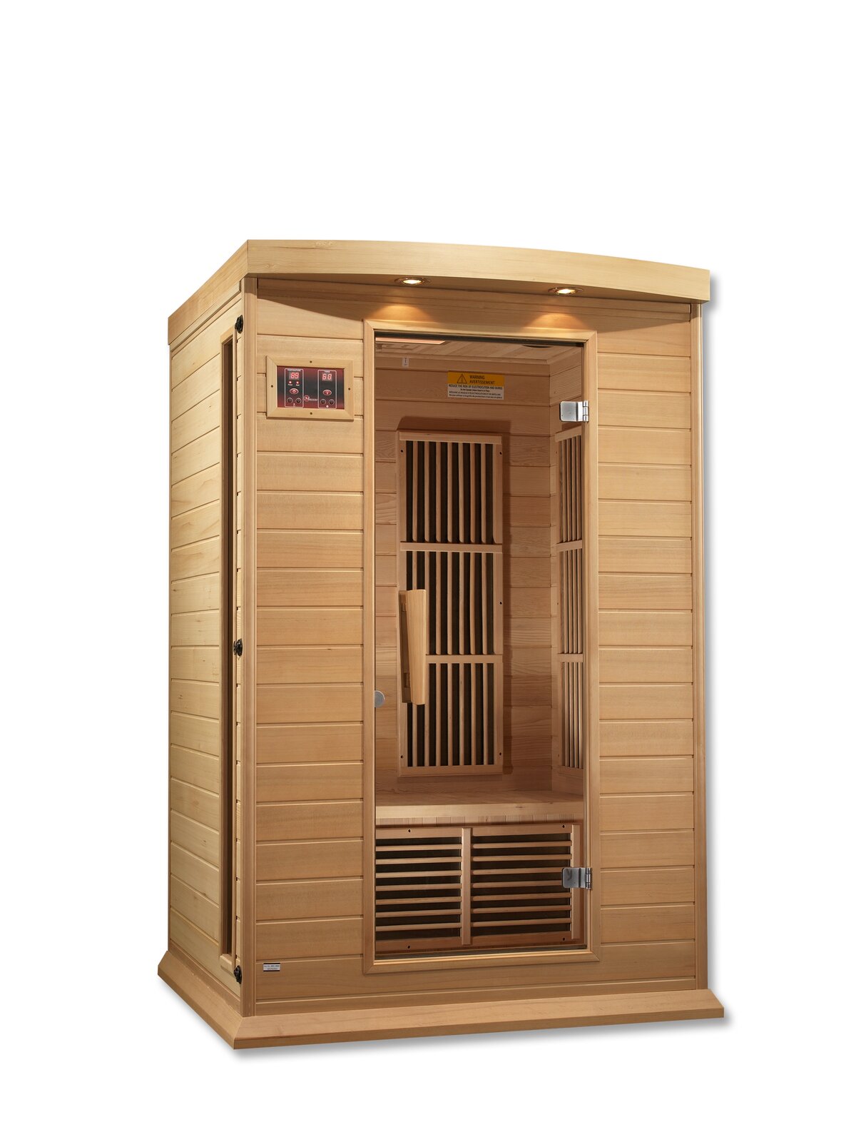 预发布站点、【Sports&Outdoors】Dynamic Infrared Maxxus 2 - Person Indoor Bluetooth Compatible FAR Infrared Sauna in Hemlock、-12345