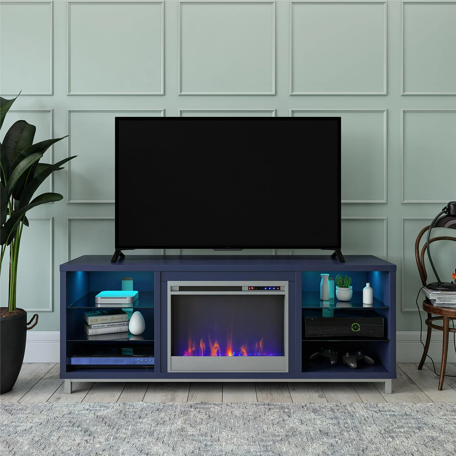 预发布站点、【Furniture】【BS】Vaske TV Stand for TVs up to 70" with Fireplace Included、-12345