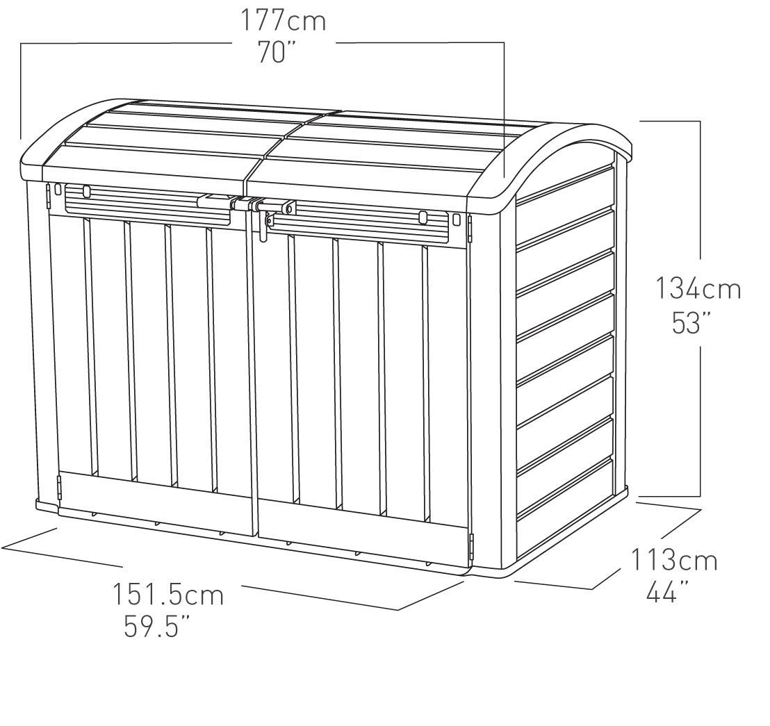 预发布站点、【Storage Shed】【BS】Keter Store-It Out Ultra Outdoor Garden Storage, Bike Shed, Bin Store and More、-12345