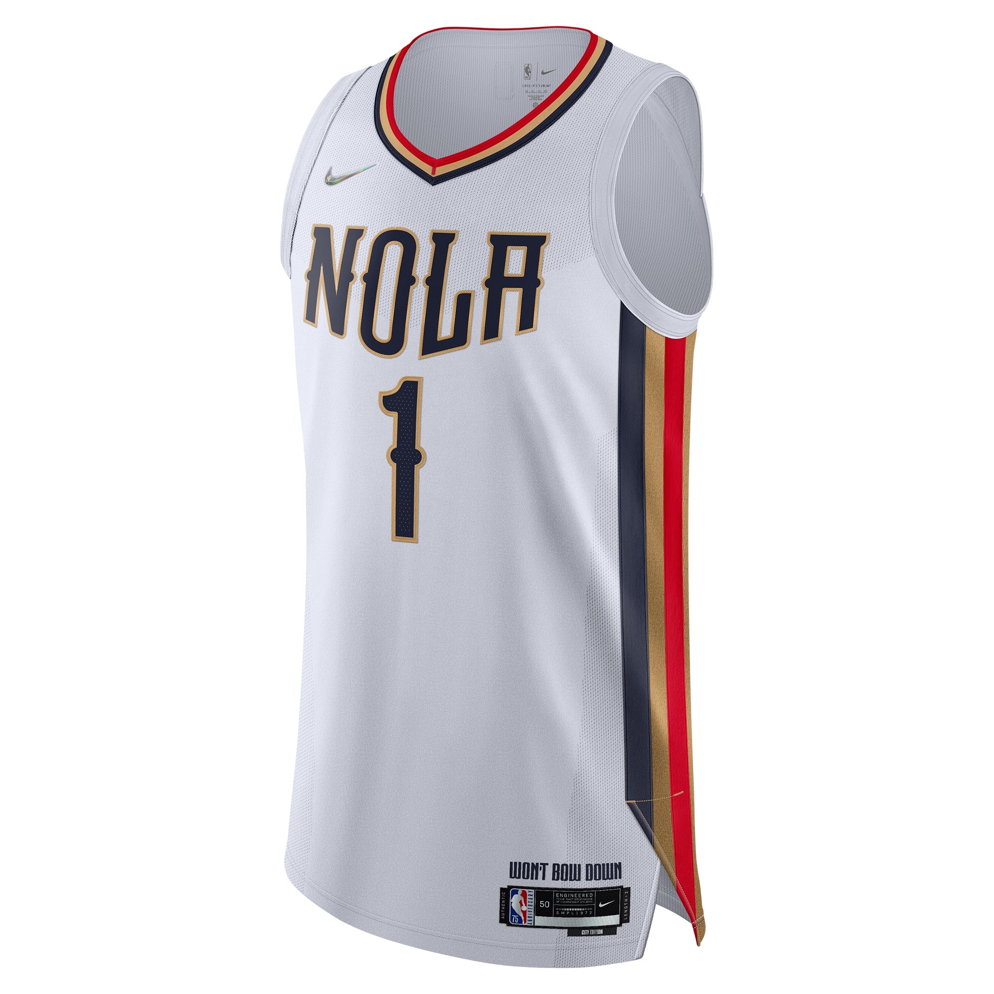 预发布站点、Zion Williamson New Orleans Pelicans 2021/22 Swingman Jersey - City Edition - White、FF-CUSTOM-12345