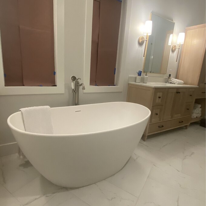 预发布站点、【Home Improvement】59" x 33" Freestanding Soaking Solid Surface Bathtub、-12345