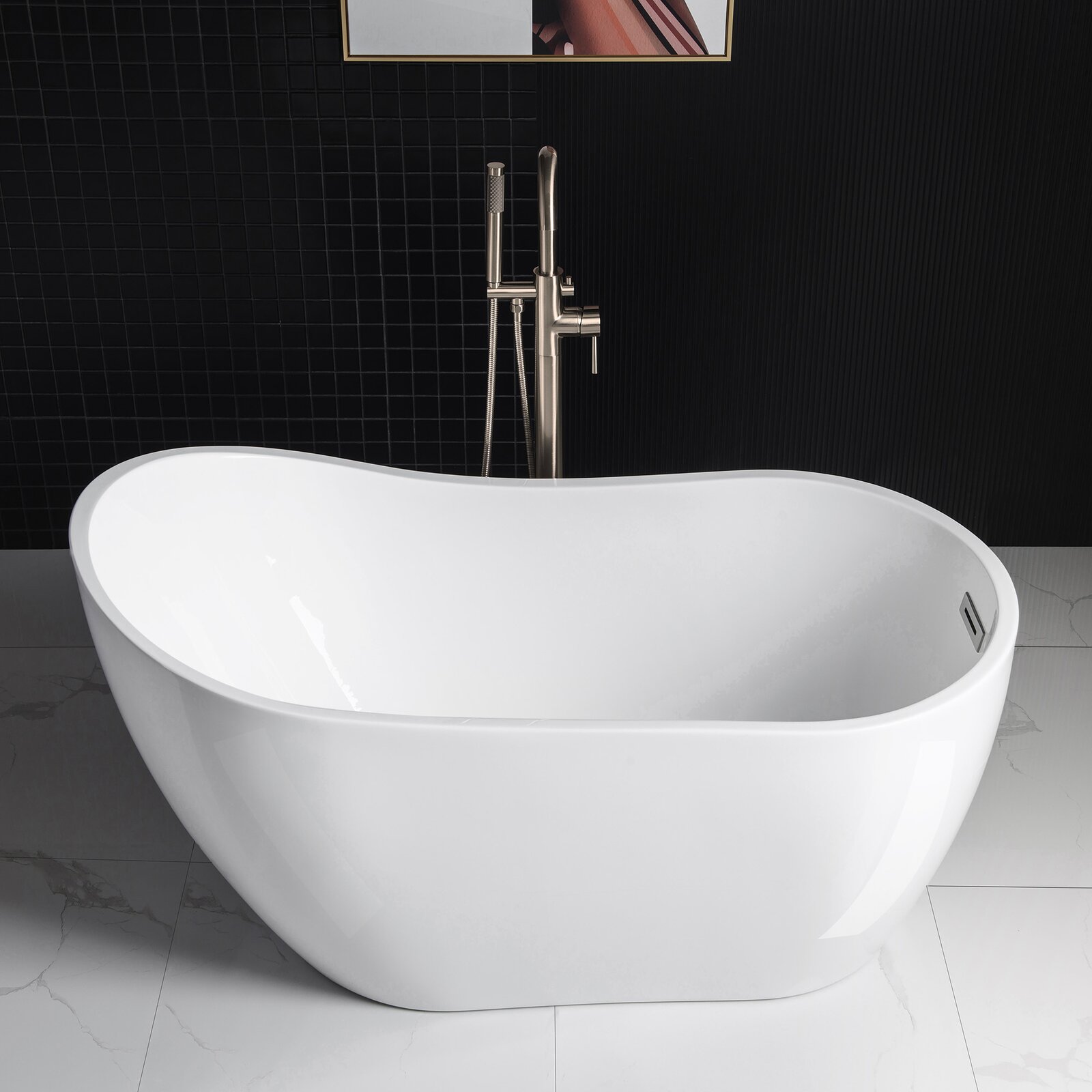 预发布站点、【Home Improvement】54" x 28" Freestanding Soaking Acrylic Bathtub、-12345