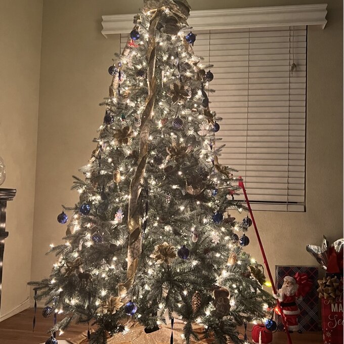 预发布站点、【Décor】Frosted Arctic 90'' Lighted Artificial Spruce Christmas Tree、-12345