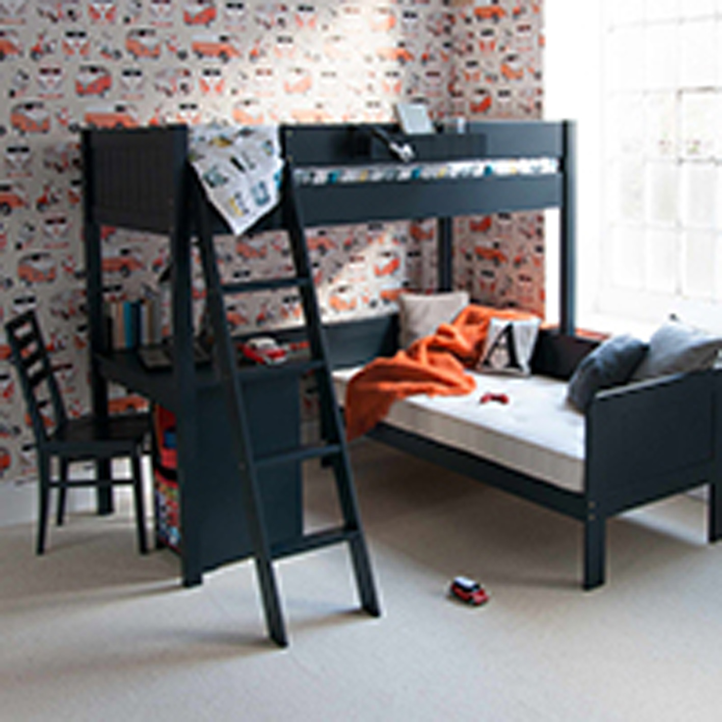 预发布站点、【Furniture】FARGO HIGH SLEEPER LOFT BED WITH FUTON AND STORAGE DESK、-12345