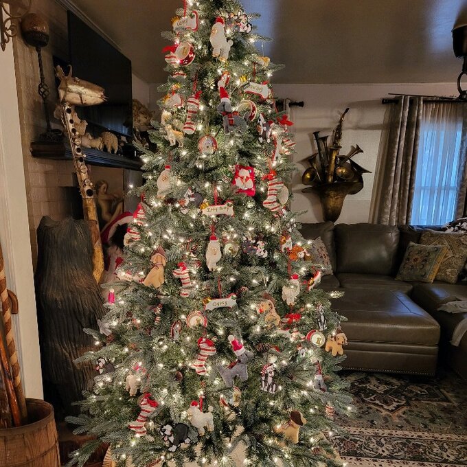 预发布站点、【Décor】Frosted Arctic 90'' Lighted Artificial Spruce Christmas Tree、-12345