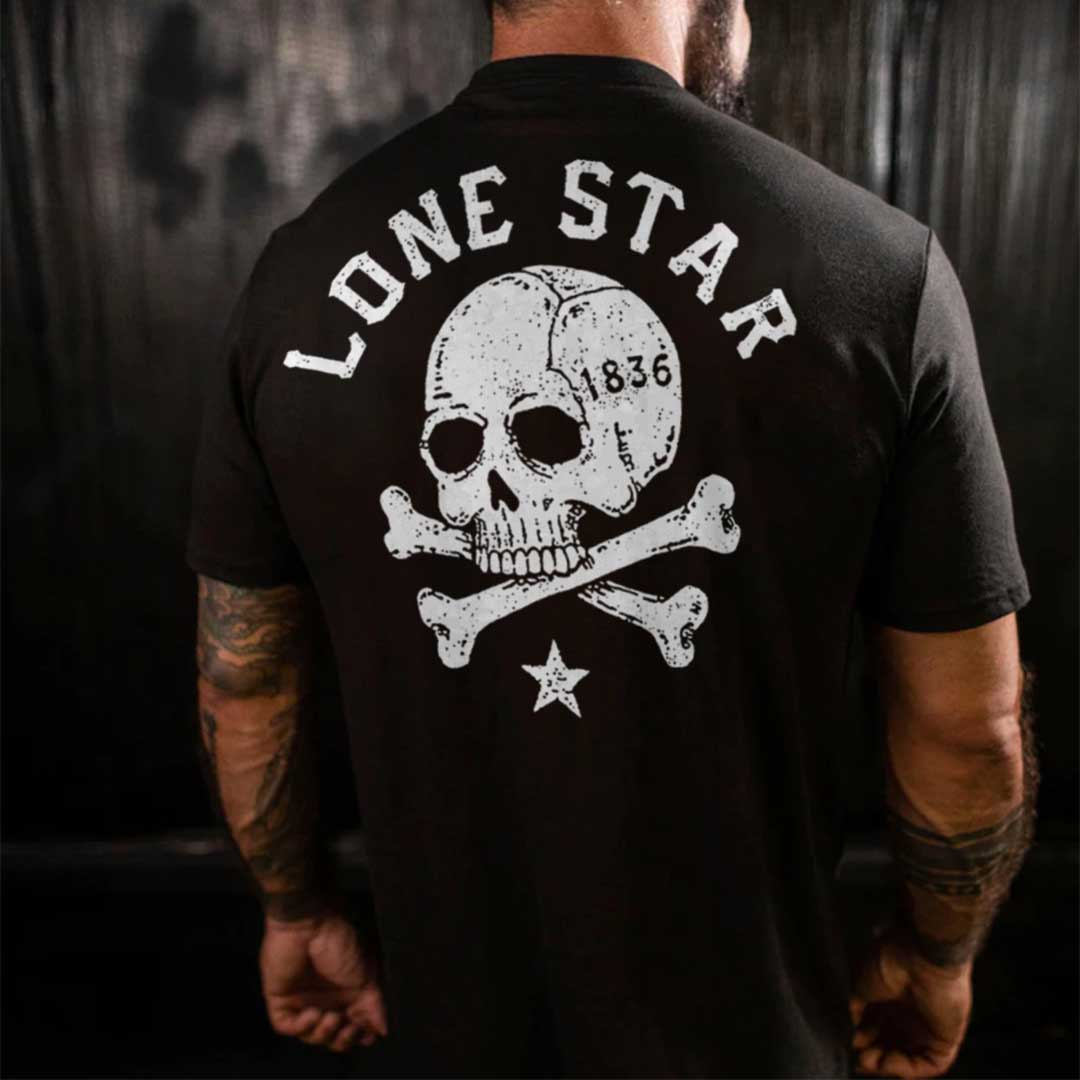 预发布站点、LONE STAR Printed Men's T-shirt、xsh-12345