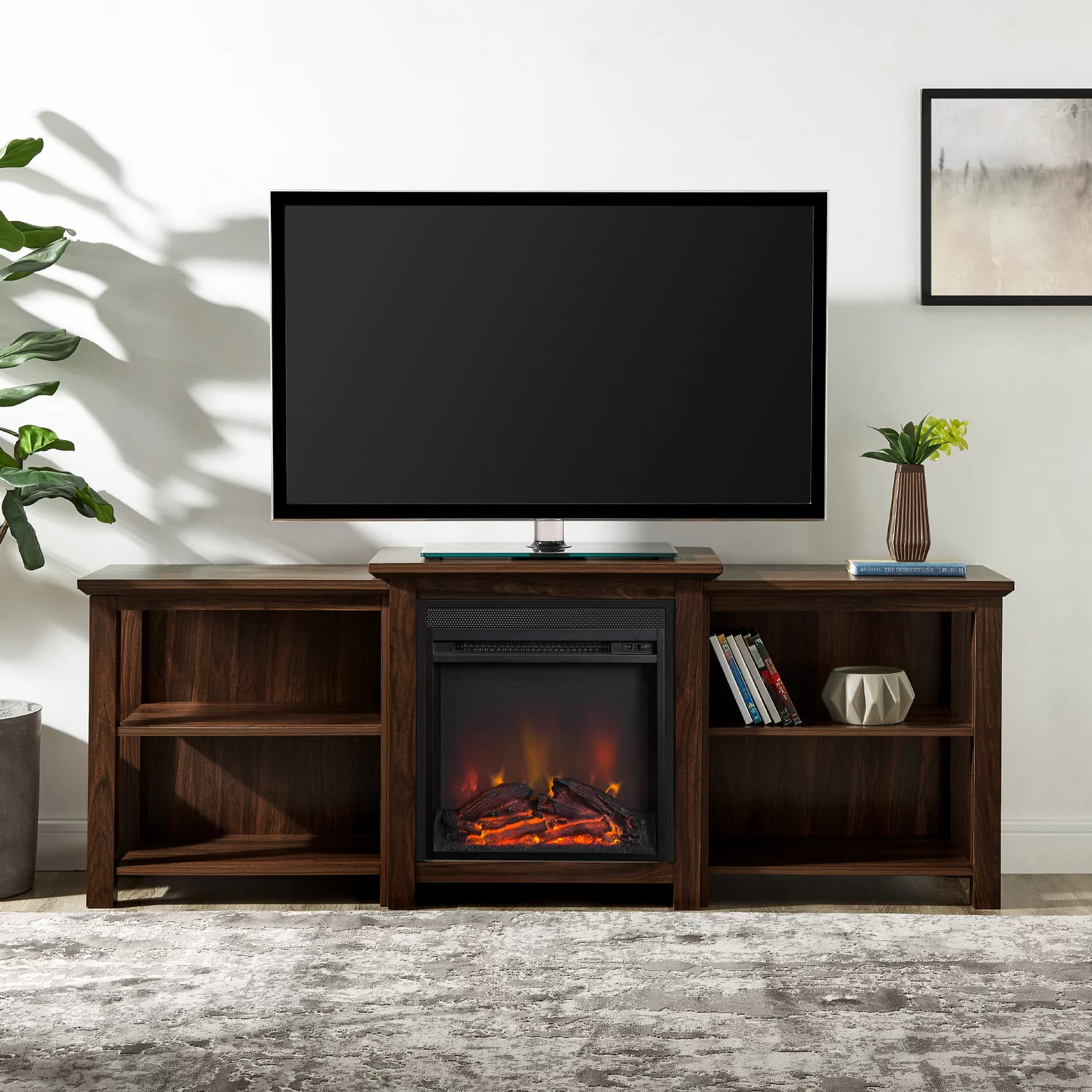 预发布站点、【Furniture】Woodbury TV Stand for TVs up to 78" with Fireplace Included、-12345