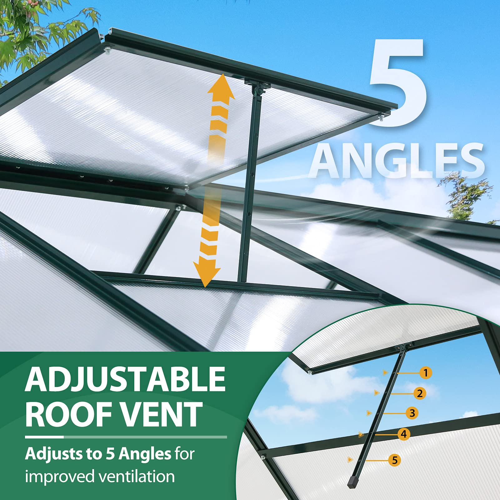 预发布站点、【Home&Garden】6' x 8' x 7' Outdoor Walk-in Hobby Greenhouse with Sliding Door & Ventilation Window、mysite-12345