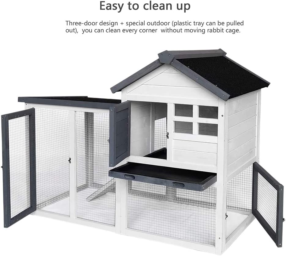 预发布站点、Long chicken coop rabbit house Indoor outdoor rabbit cage Rabbit house wooden house Pet.、-12345