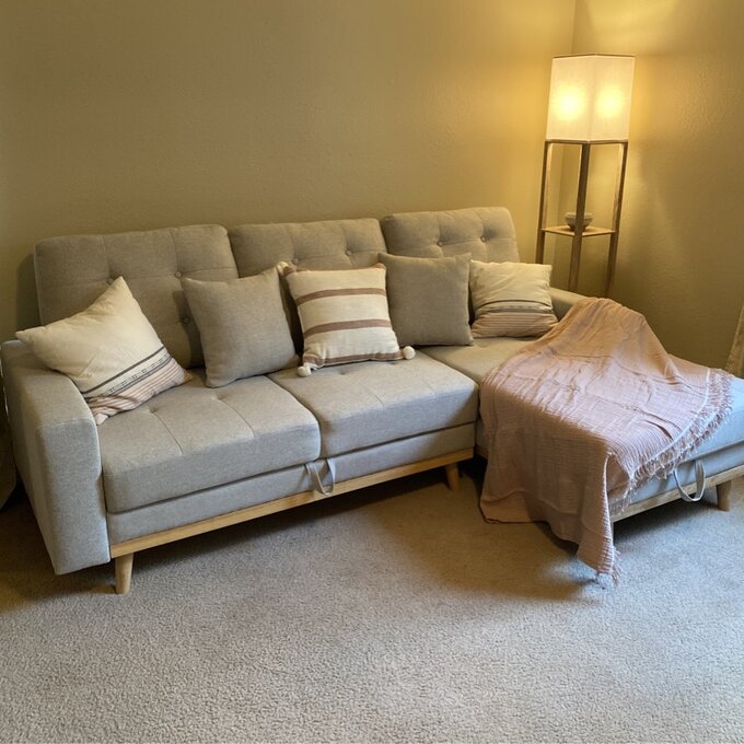 预发布站点、【Furniture】Jaheim 91'' Upholstered Sleeper Sofa、-12345