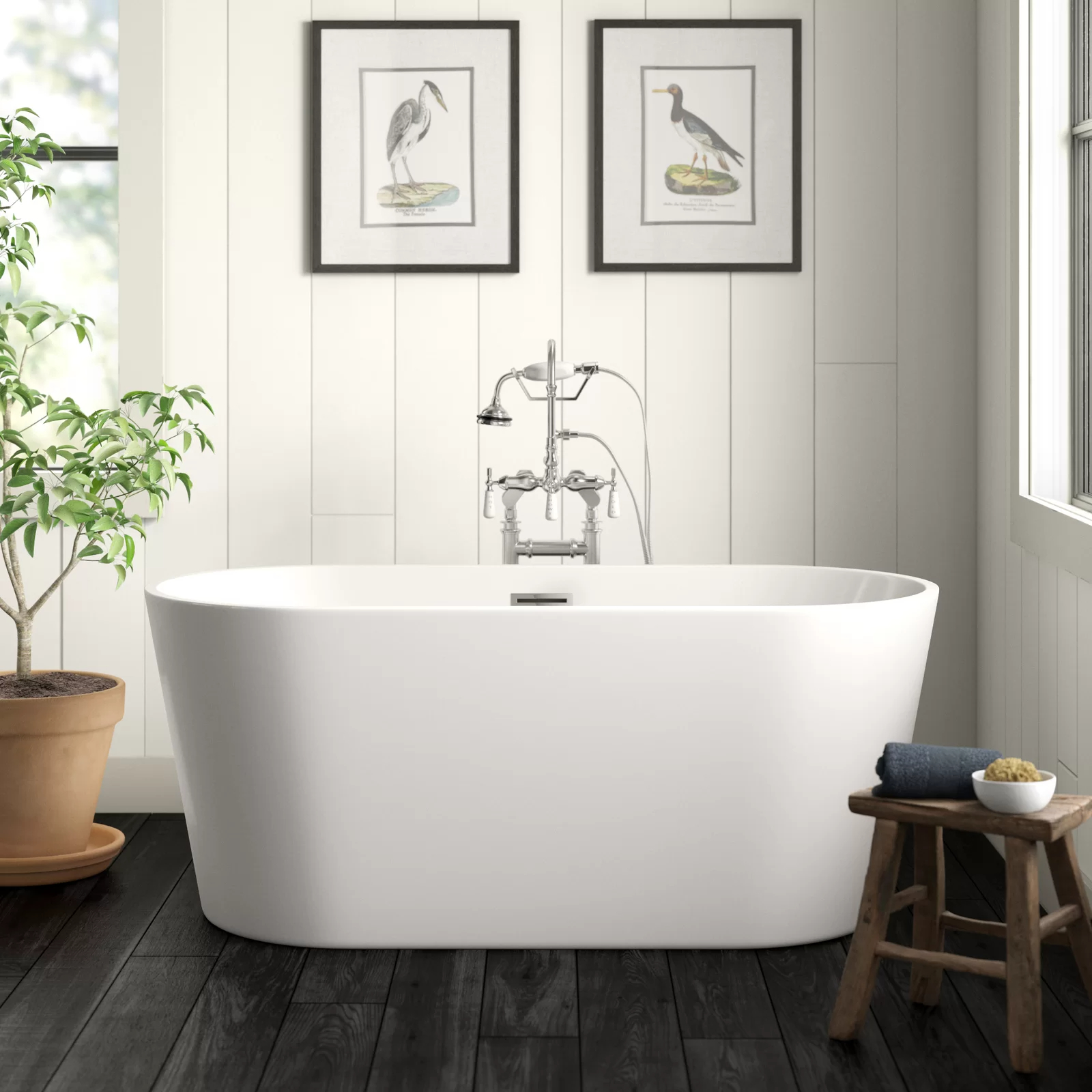 预发布站点、【Home Improvement】59" x 30" Freestanding Soaking Acrylic Bathtub、-12345