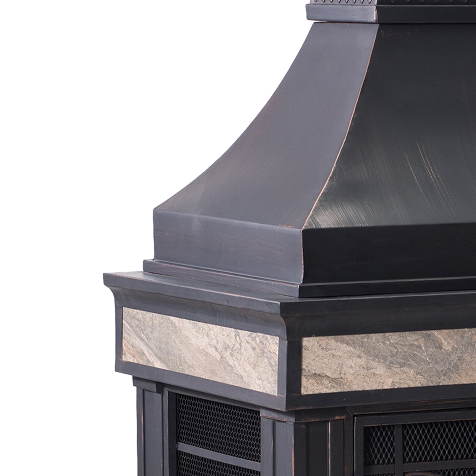 预发布站点、【Sports&Outdoors】Sofie 56.7'' H Wood Burning Outdoor Fireplace、-12345