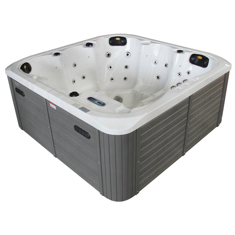 预发布站点、【Sports&Outdoors】Sol 72 Outdoor™ Aire 6 - Person 54 - Jet Acrylic Square Hot Tub with Ozonator in Gray、mysite-12345
