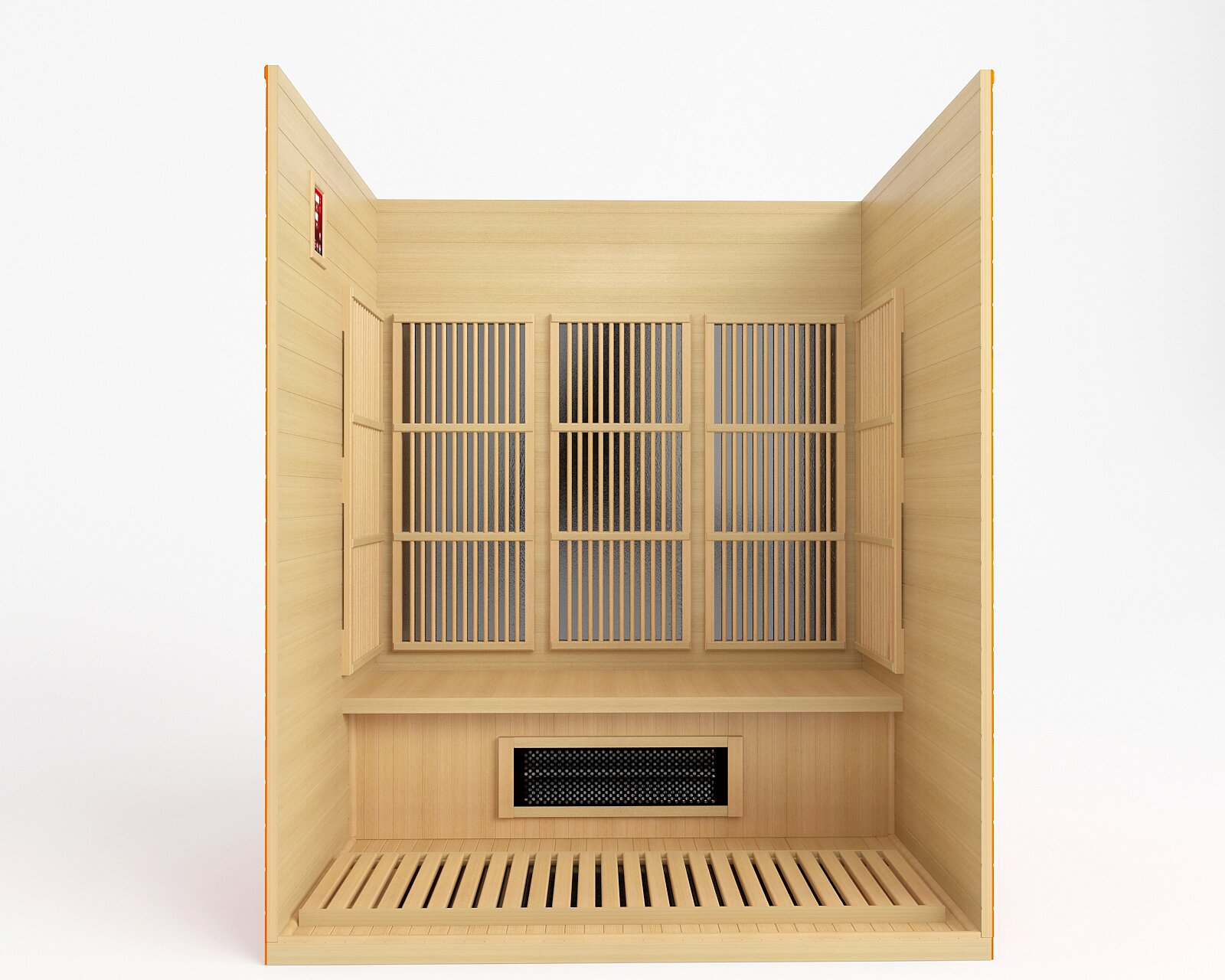 预发布站点、【Sports&Outdoors】Dynamic Infrared Maxxus 3 - Person Indoor Bluetooth Compatible FAR Infrared Sauna in Hemlock、-12345