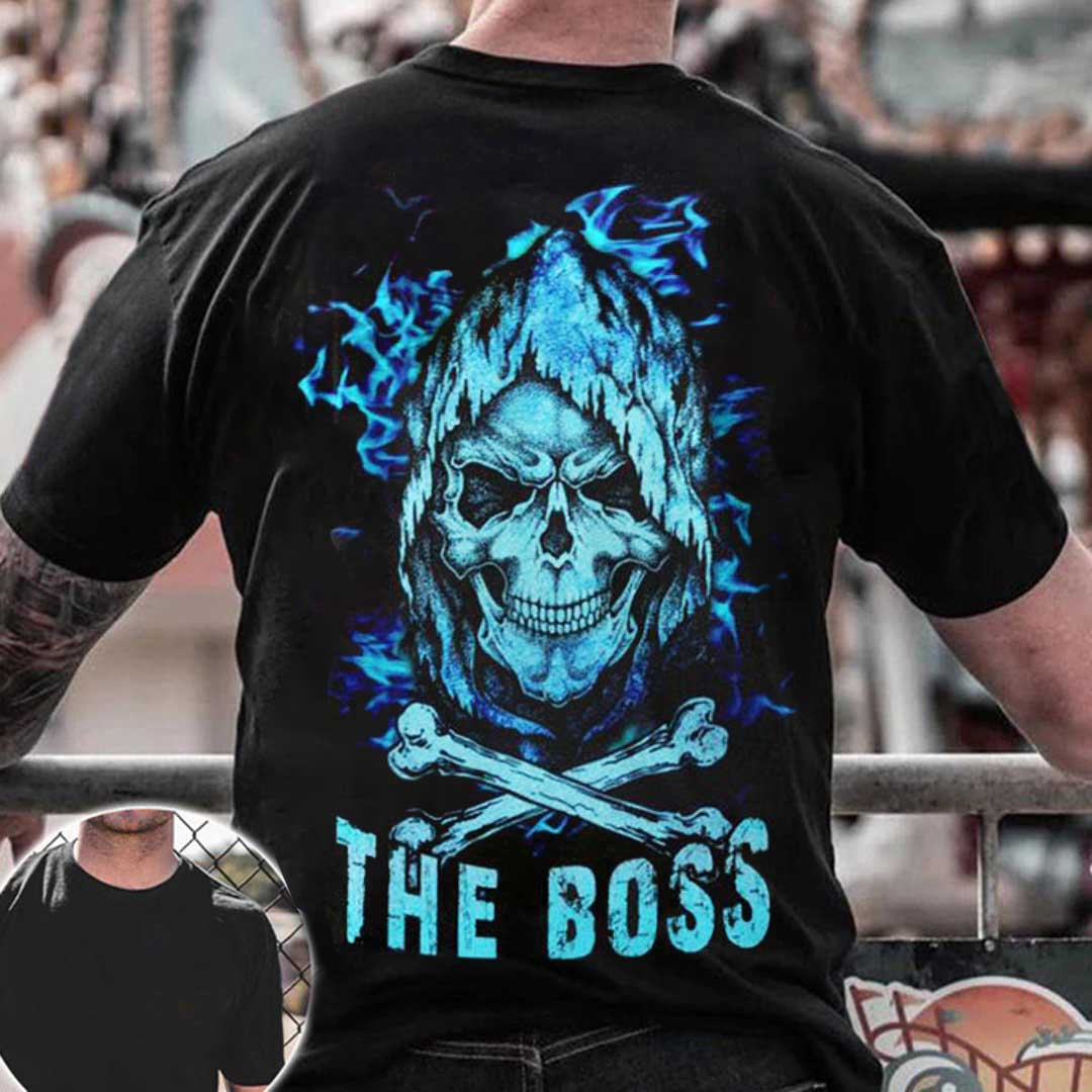 预发布站点、The Boss Men's Skull Print T-Shirt、xsh-12345