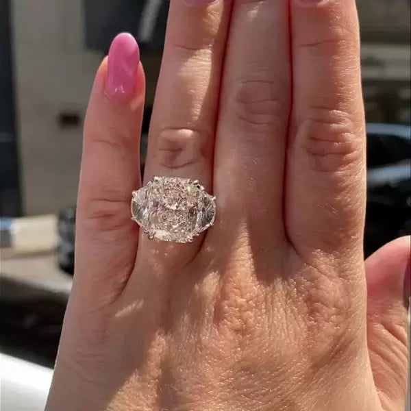 预发布站点、5ct Radiant Cut White Sapphire Engagement Ring、testother-12345