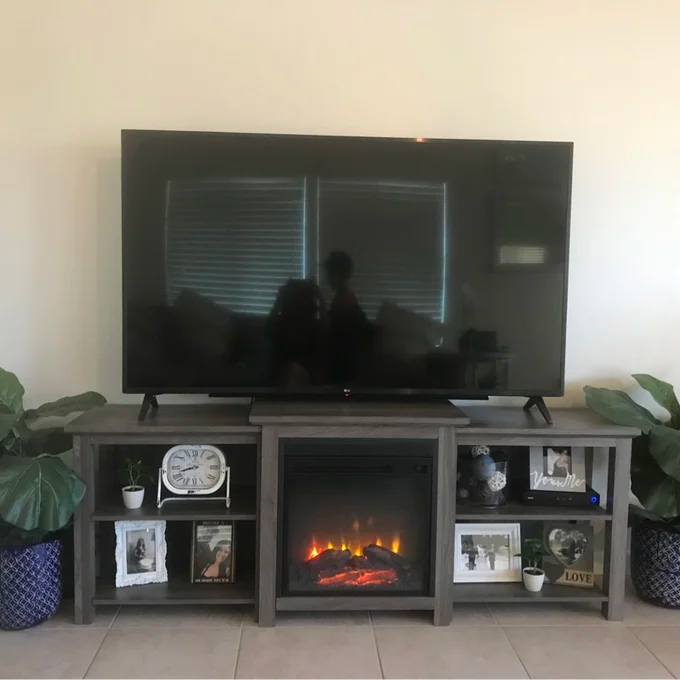 预发布站点、【Furniture】Woodbury TV Stand for TVs up to 78" with Fireplace Included、-12345