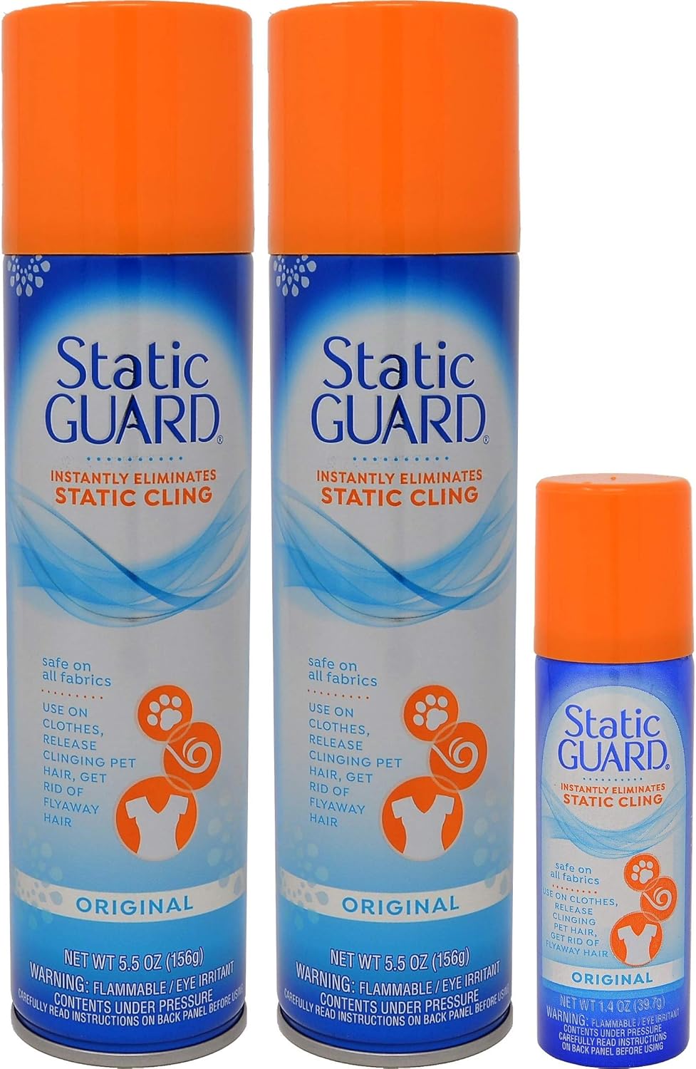 Static Guard Bonus Pack Spray 12.4 oz (2 Pack of 5.5 oz & 1 Pack of 1.4 oz)111mysite