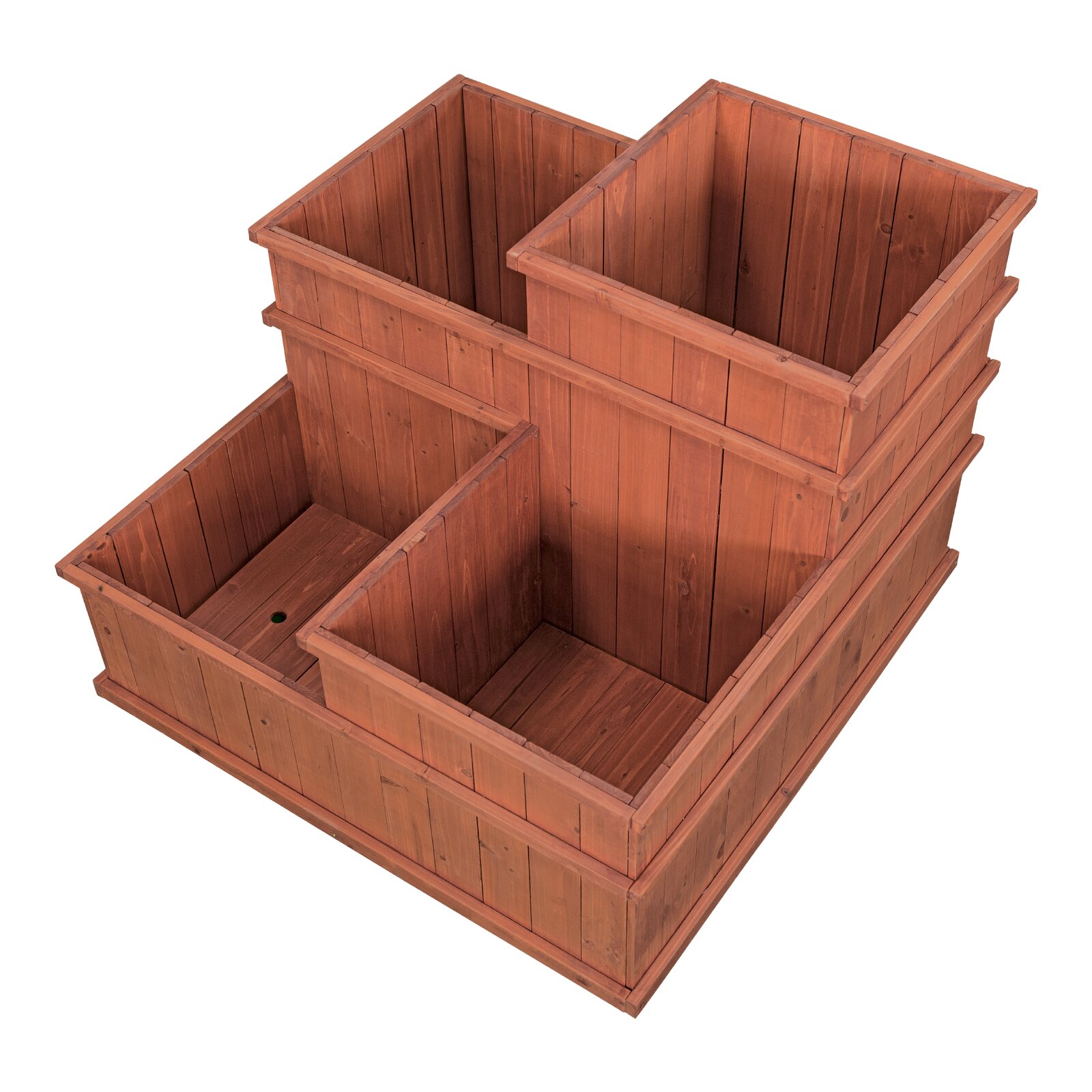 预发布站点、【Home&Garden】Gordonsville 2.5x2.5 ft Wood Raised Garden Bed、-12345