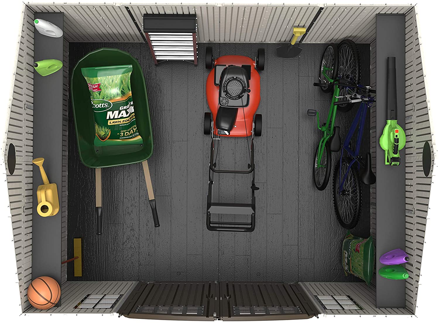 预发布站点、【Storage Shed】10'x12' Resin Outdoor Storage Shed with Shutters, Windows & Skylights for Garden Patio、mysite-12345