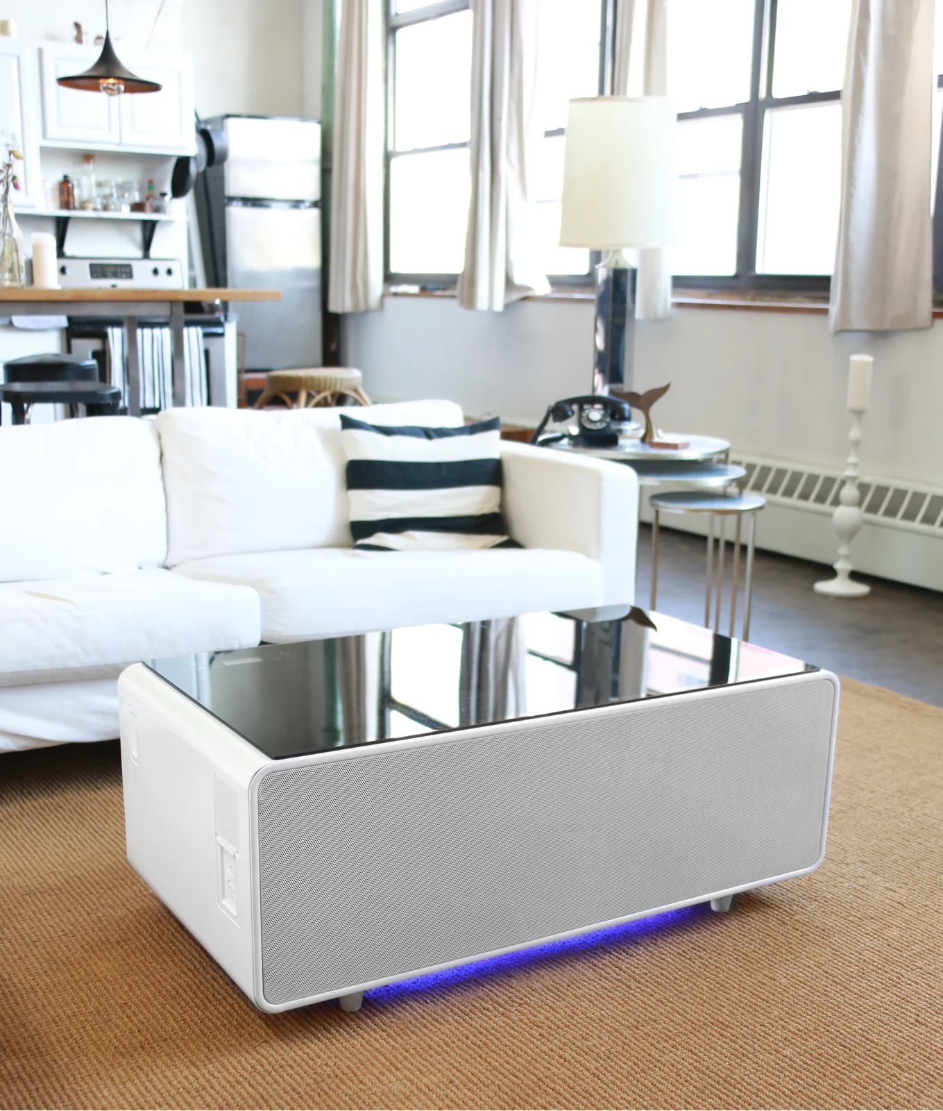 预发布站点、Smart coffee table with stereo, small fridge for storage、-12345