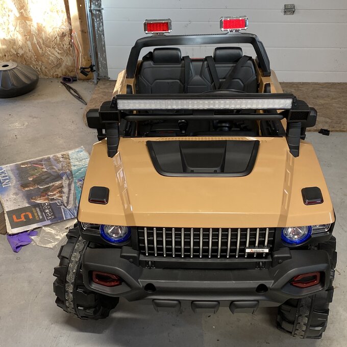 预发布站点、【Baby&Kids】2-Seater Electric Ride on Police Car SUV Truck Toy、-12345