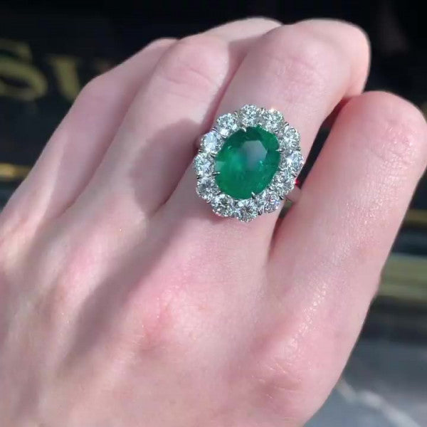 预发布站点、5ct Oval Cut Emerald Engagement Ring、testother-12345