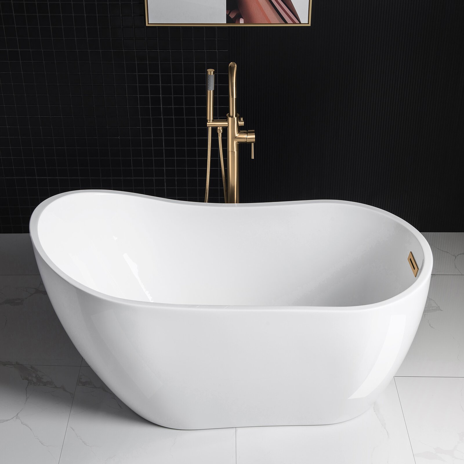 预发布站点、【Home Improvement】54" x 28" Freestanding Soaking Acrylic Bathtub、-12345