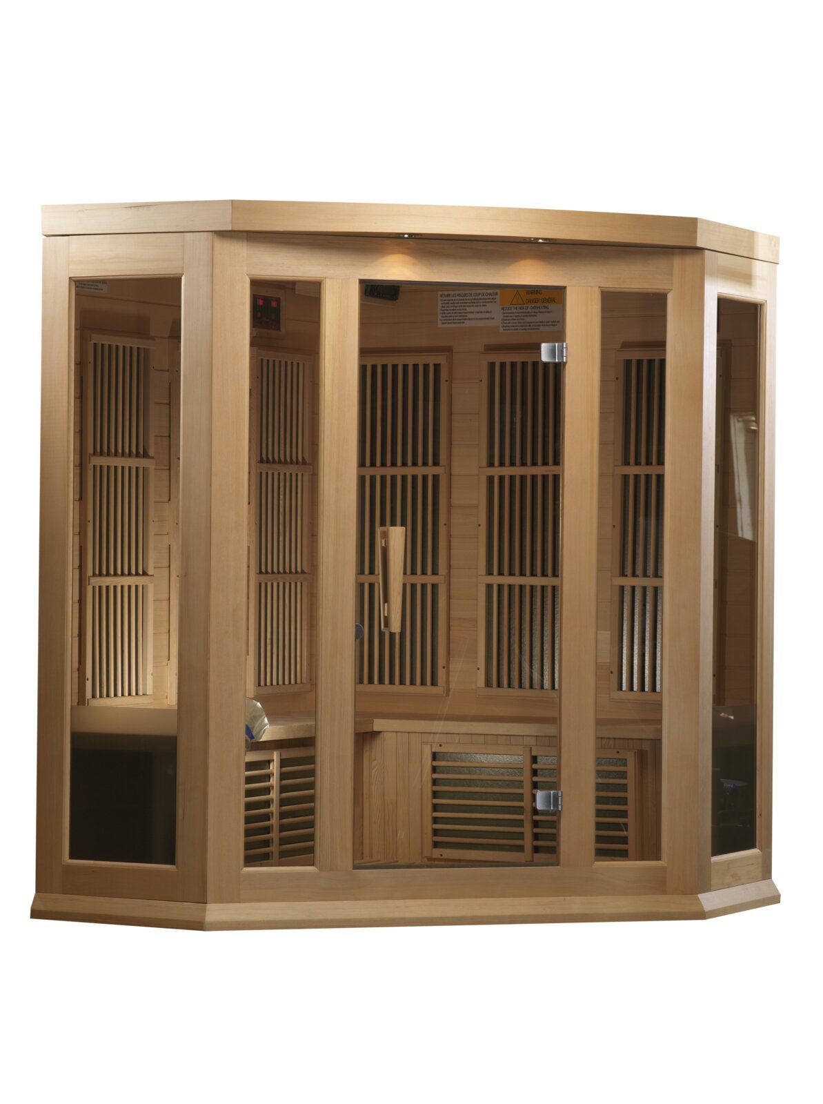 预发布站点、【Sports&Outdoors】Dynamic Infrared Maxxus 3 - Person Indoor FAR Infrared Sauna in Hemlock、-12345