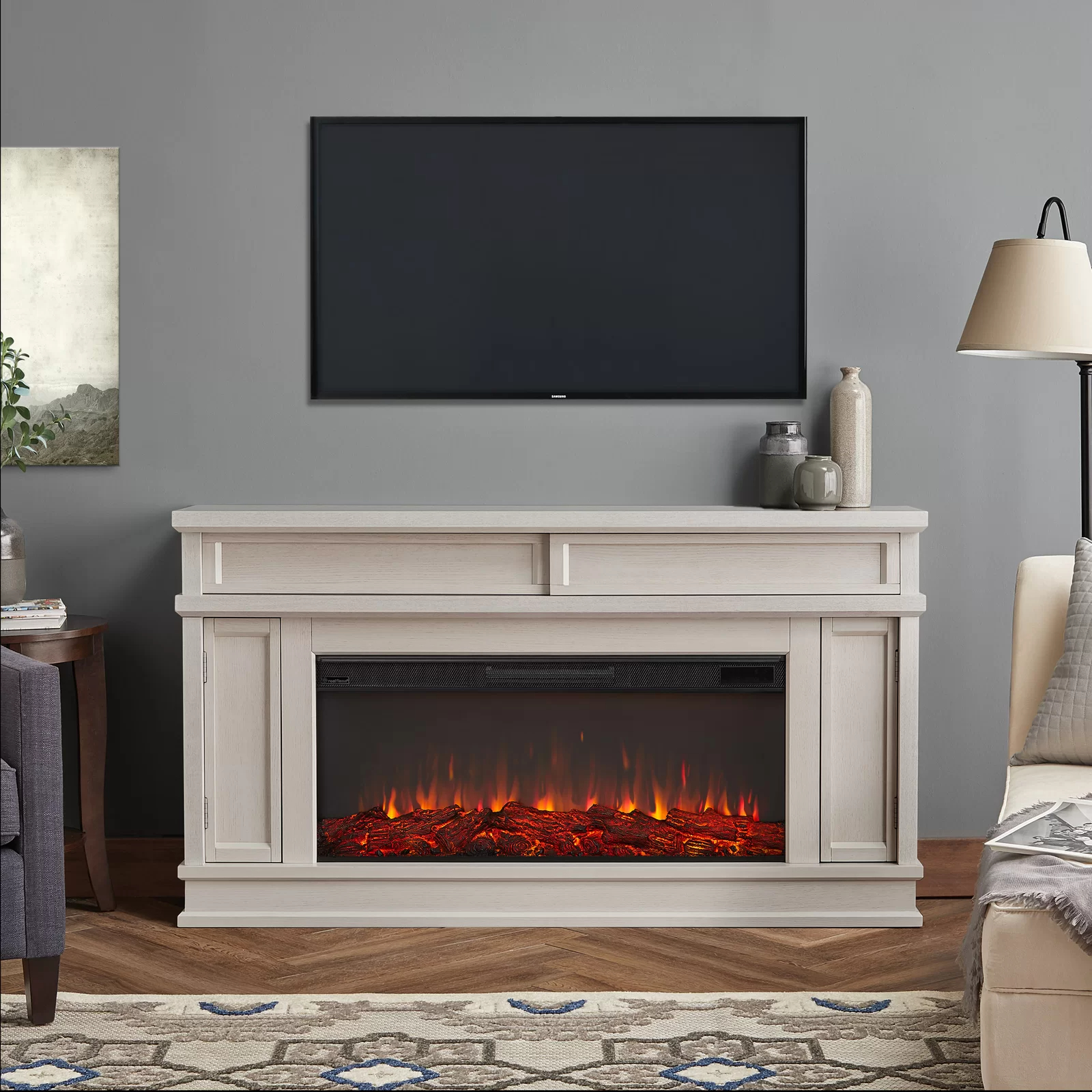 预发布站点、【Home Improvement】Torrey Landscape 60.13'' W Electric Fireplace、-12345