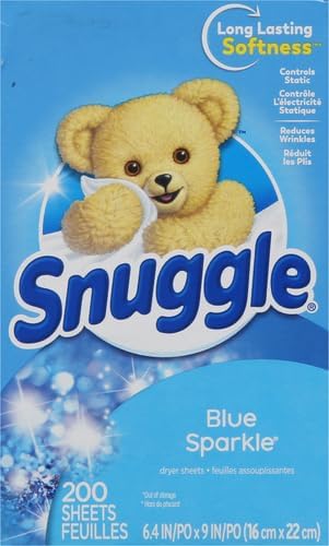 8888Snuggle Fabric Softener Dryer Sheets, Blue Sparkle, 200 Count111mysite