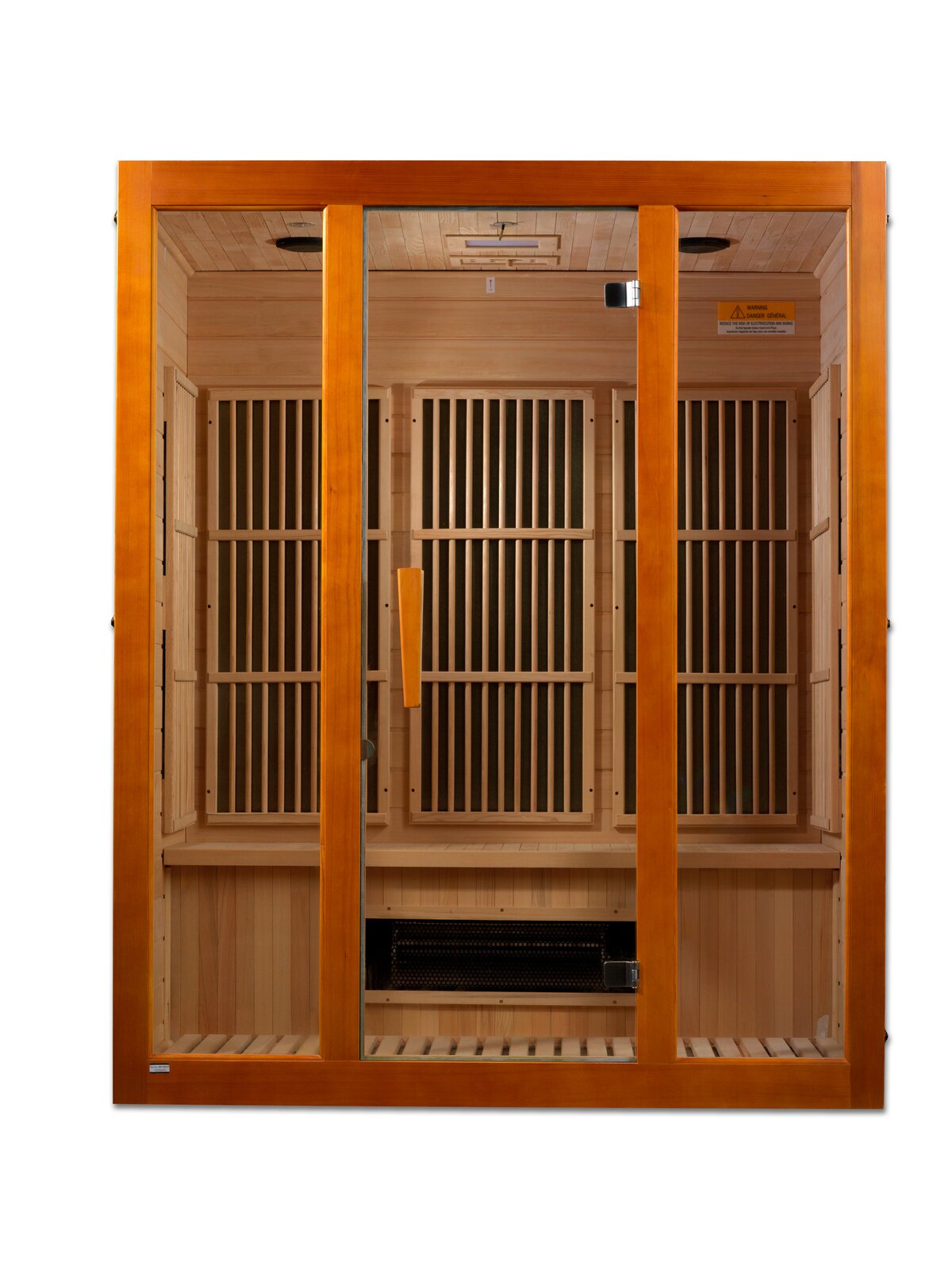 预发布站点、【Sports&Outdoors】Dynamic Infrared Maxxus 3 - Person Indoor Bluetooth Compatible FAR Infrared Sauna in Hemlock、-12345