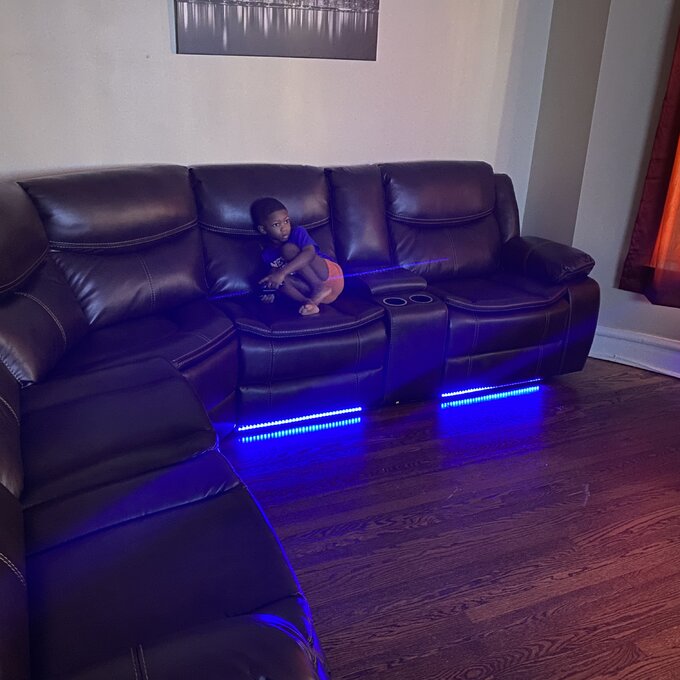 预发布站点、【Furniture】Mirabel 3 - Piece Vegan Leather Sectional、-12345