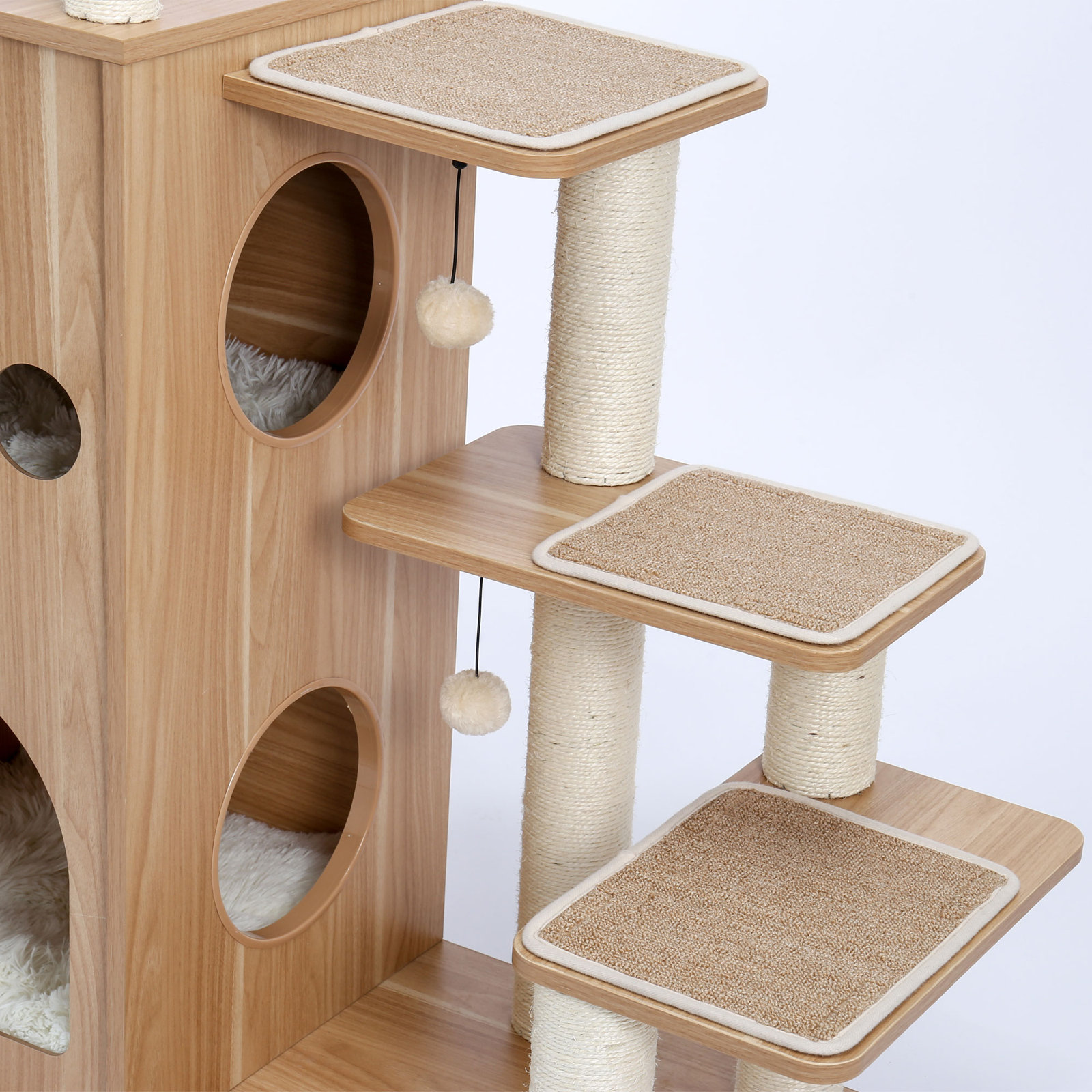 预发布站点、【Pet】52" Tavion Multi-level Cat Tree、-12345