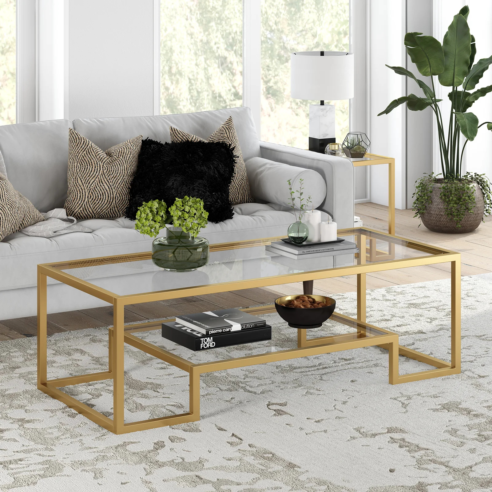 预发布站点、【Furniture】Shumake Frame Coffee Table with Storage、-12345