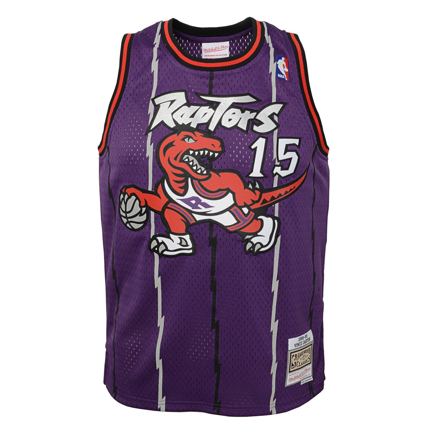 预发布站点、Youth Toronto Raptors Vince Carter Mitchell & Ness Purple Hardwood Classics Jersey、FF-CUSTOM-12345