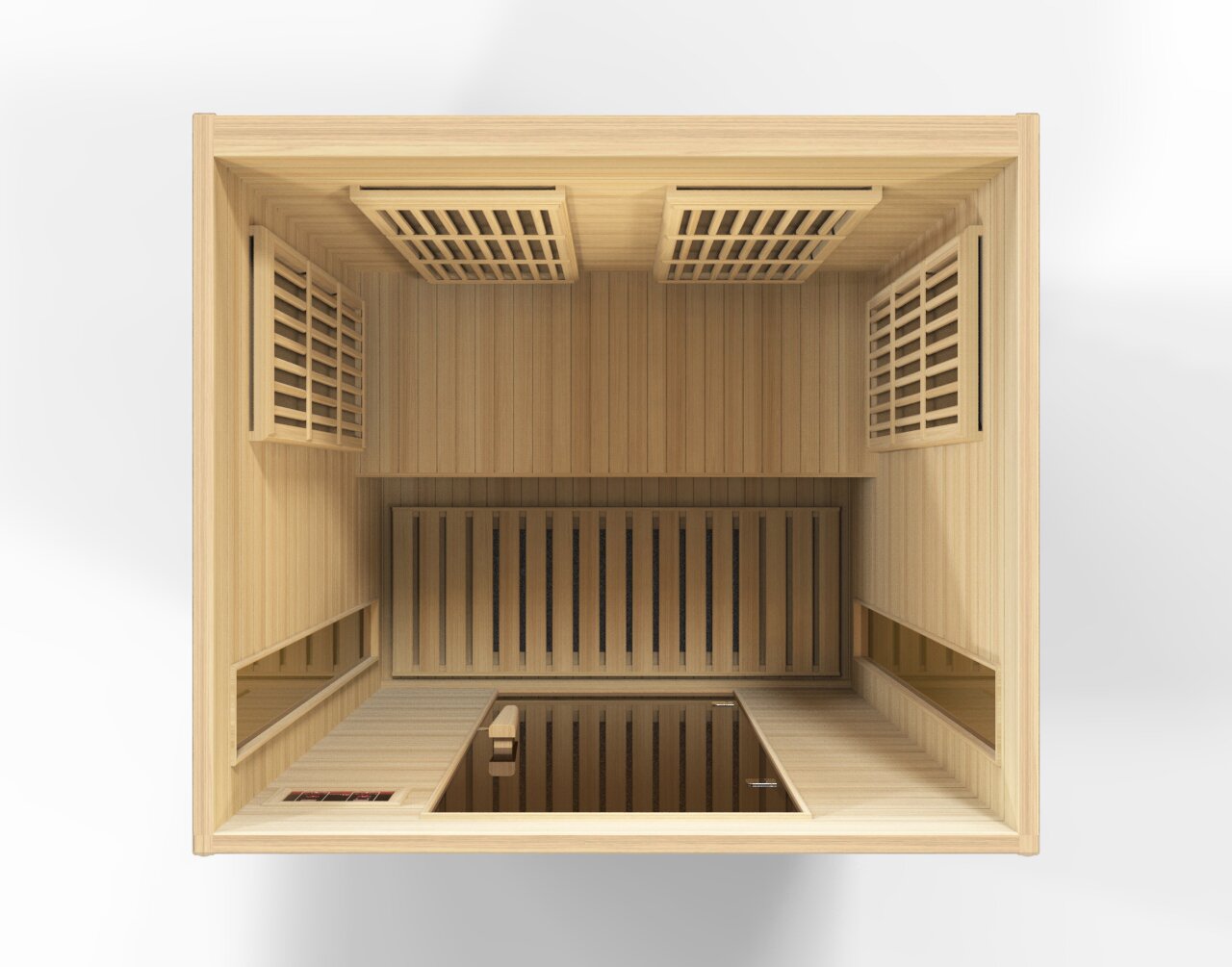 预发布站点、【Sports&Outdoors】Dynamic Infrared Maxxus 2 - Person Indoor Bluetooth Compatible FAR Infrared Sauna in Hemlock、-12345