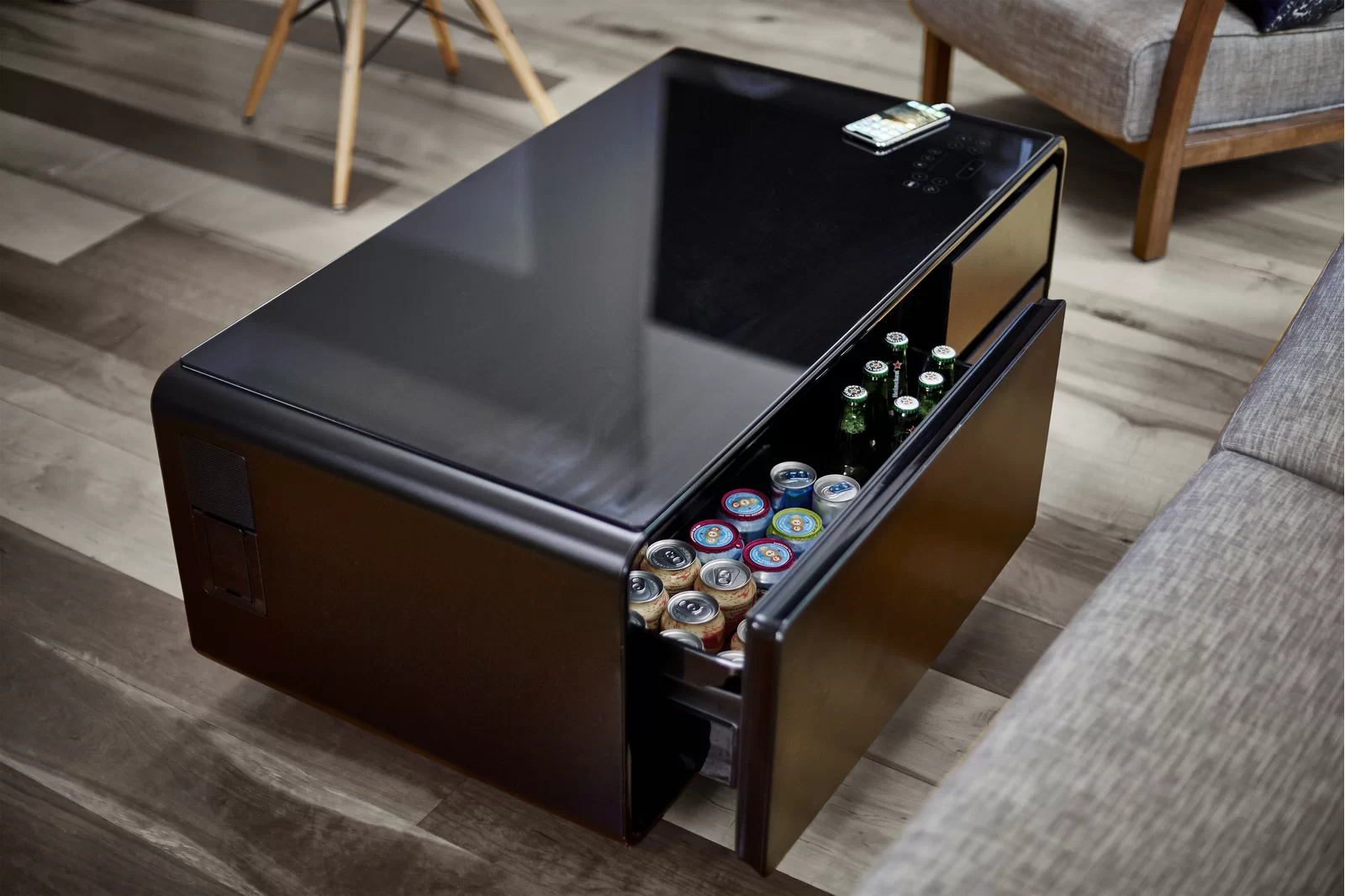 预发布站点、Smart coffee table with stereo, small fridge for storage、-12345