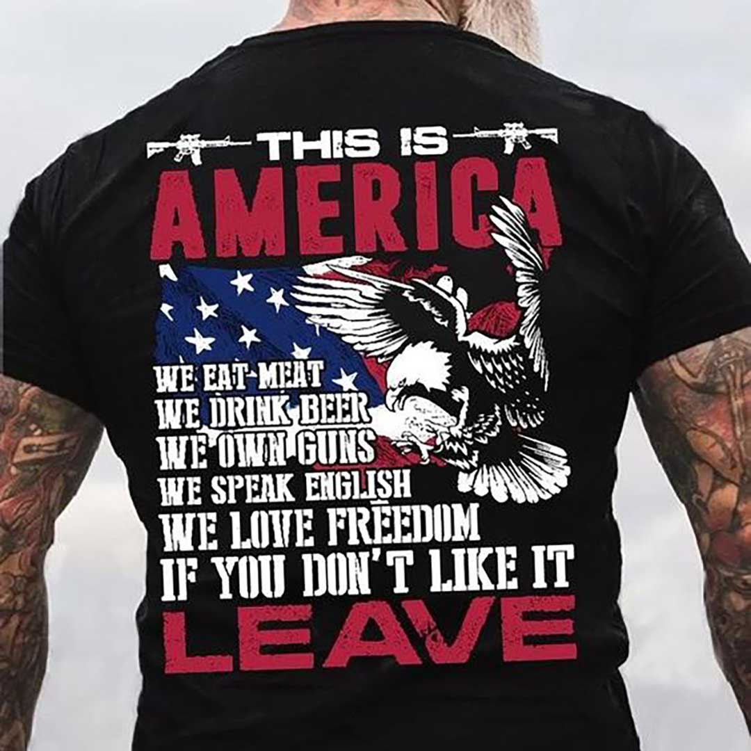 预发布站点、This is America If You Don't Like It Leave It Mens T-Shirt、xsh-12345