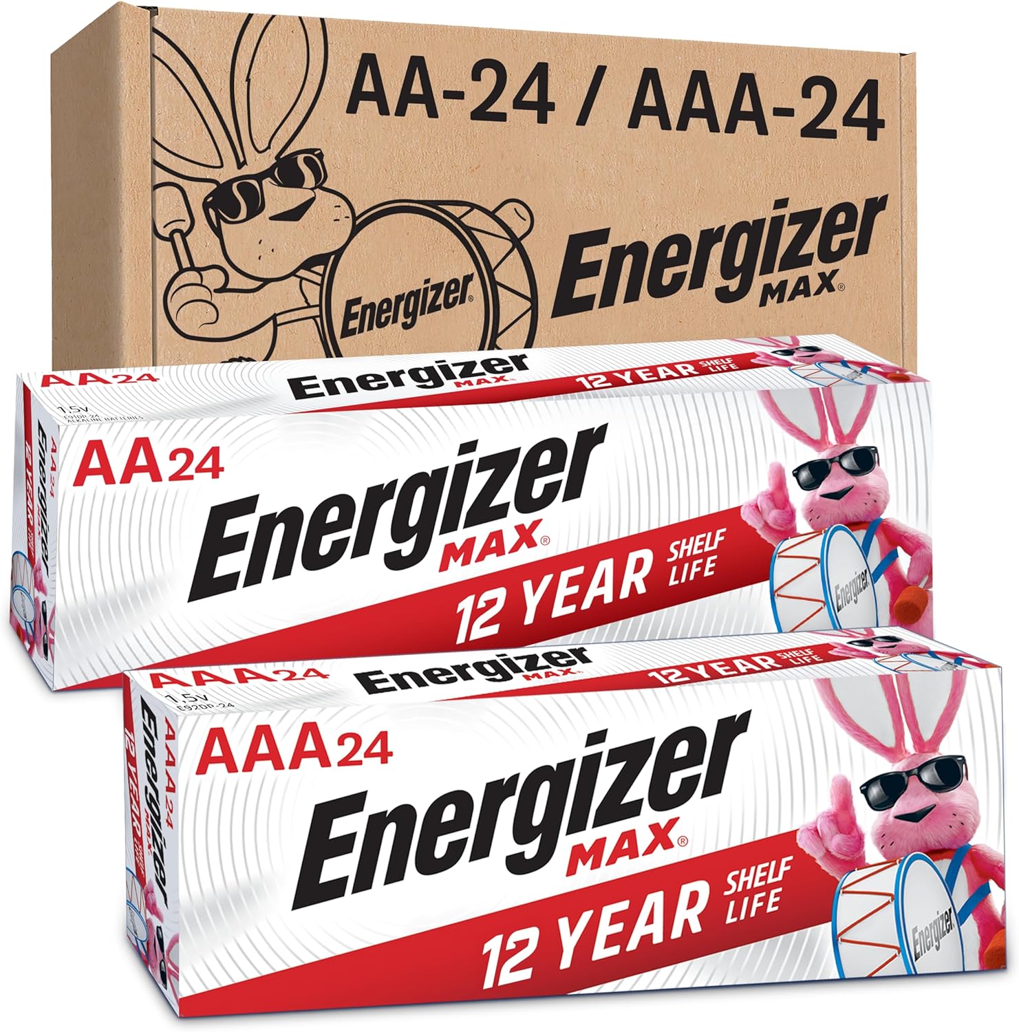 Energizer AA Batteries and AAA Batteries, 24 Max Double A Batteries and 24 Max Triple A Batteries Combo Pack, 48 Count111mysite