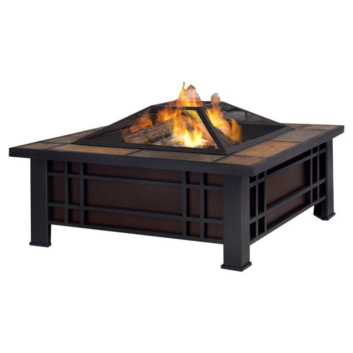 预发布站点、【Sports&Outdoors】Morrison 17.9'' H x 33.6'' W Steel Outdoor Fire Pit Table、-12345