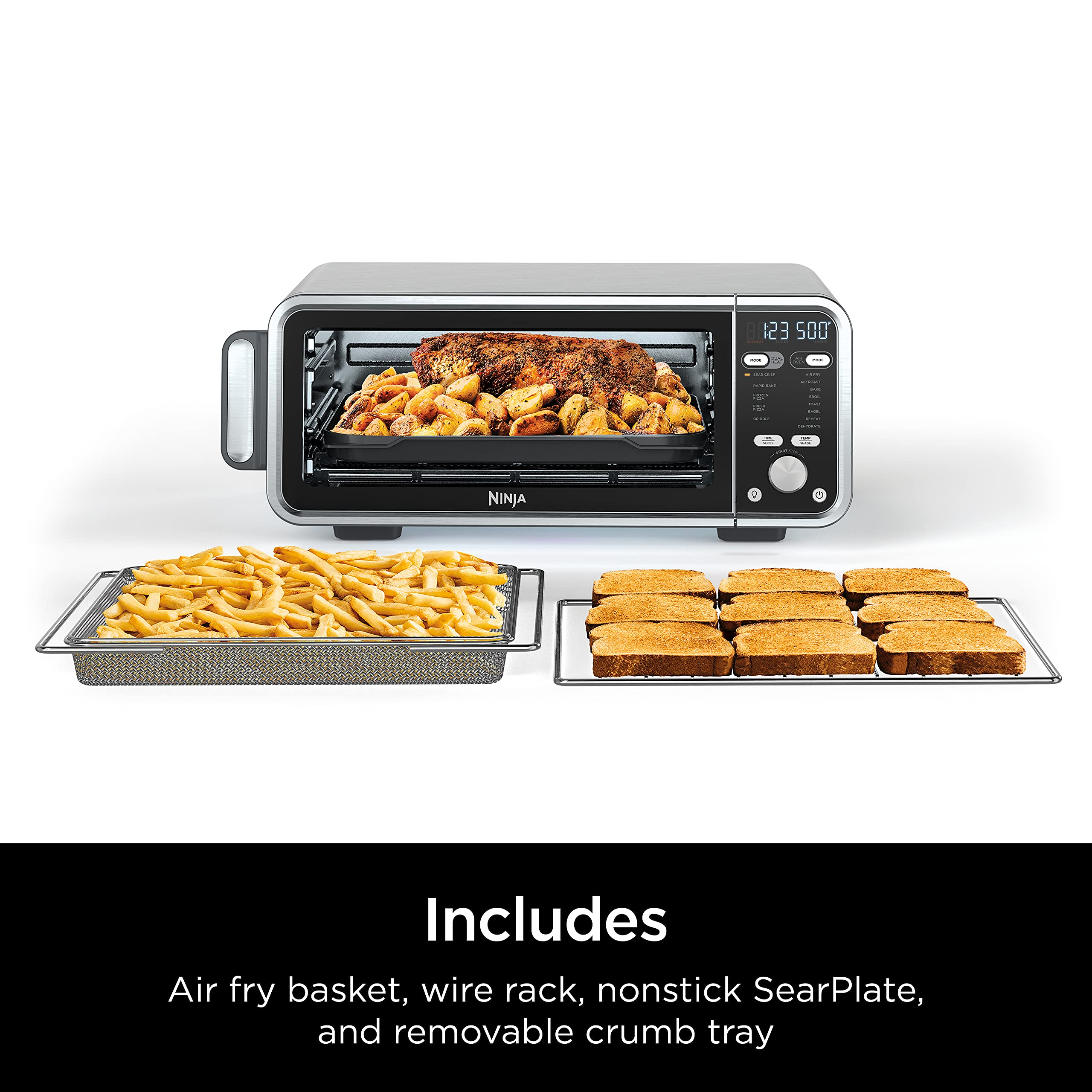 预发布站点、【Appliances】Ninja SP301 Dual Heat Air Fry Countertop 13-in-1 Oven with Extended Height, XL Capacity、-12345