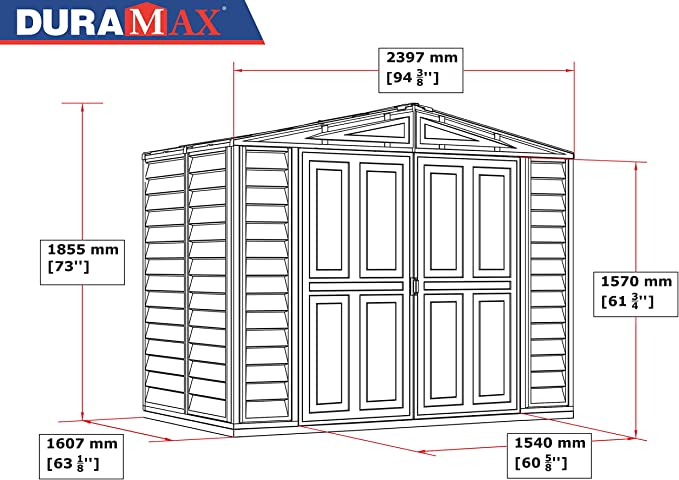 预发布站点、【Storage Shed】 8' x 6' Plastic Garden Shed with Foundation Kit - Ivory - 15 Years Warranty、-12345