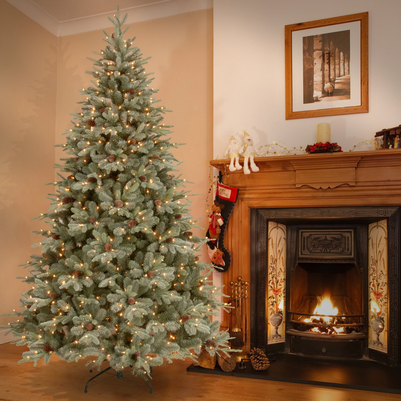 预发布站点、【Décor】Frosted Arctic 90'' Lighted Artificial Spruce Christmas Tree、-12345
