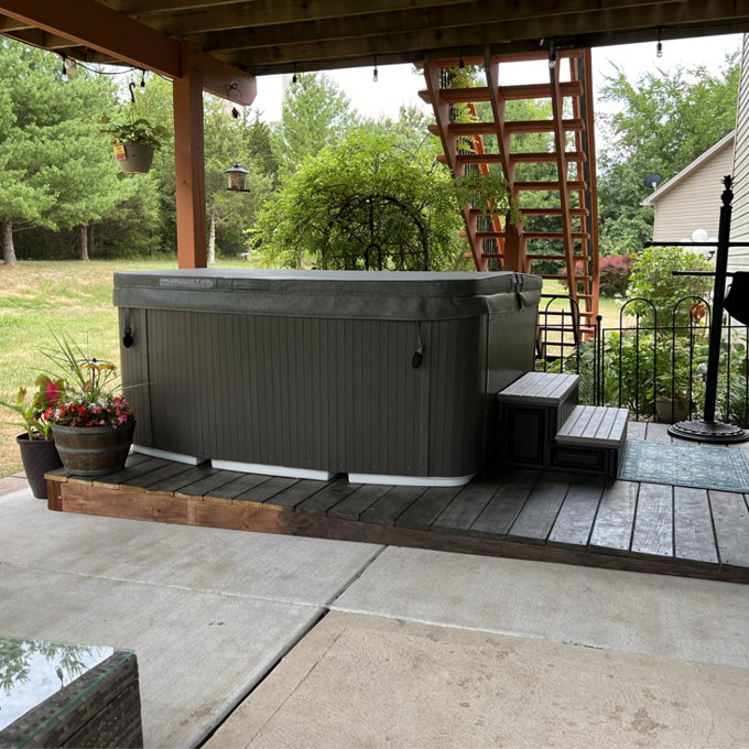 预发布站点、【Sports&Outdoors】Lifesmart Spas Leganza 6 - Person 90 - Jet Rectangular Hot Tub with Ozonator、-12345