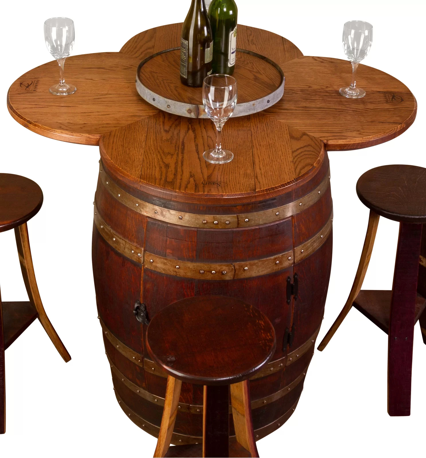 预发布站点、【Furniture】Uniontown 4 - Person Counter Height Solid Oak Dining Set、-12345