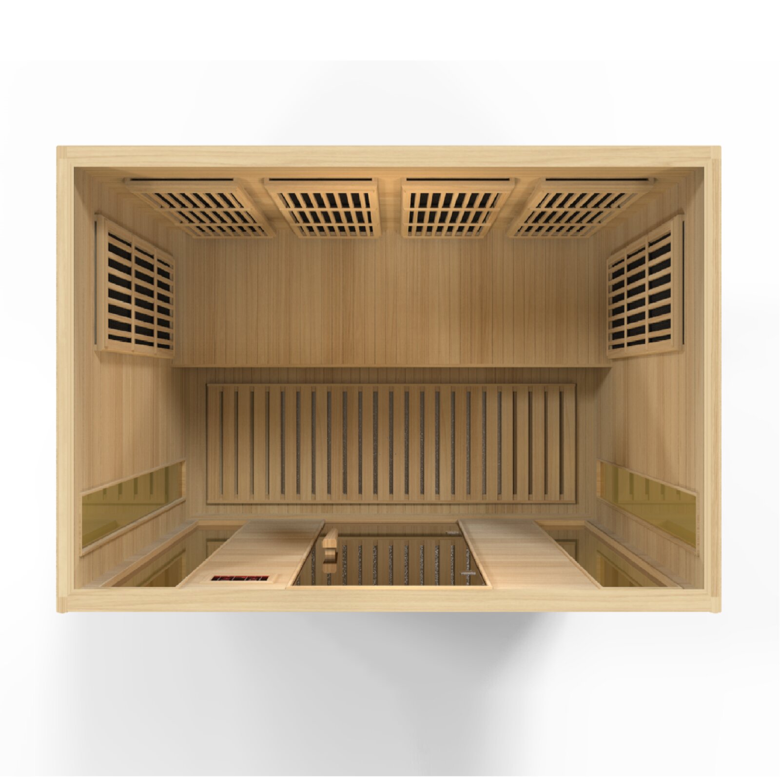 预发布站点、【Sports&Outdoors】Dynamic Infrared 4 - Person Indoor Bluetooth Compatible FAR Infrared Sauna in Hemlock、-12345