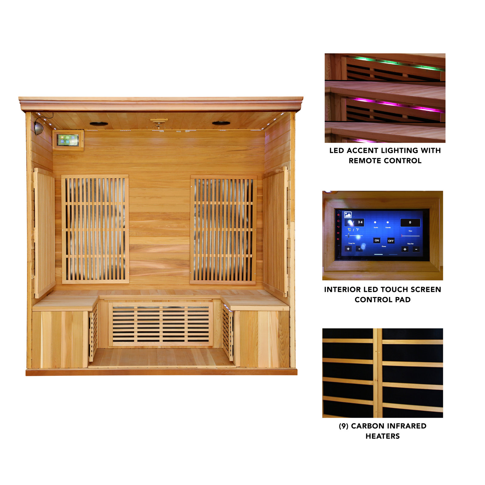 预发布站点、【Sports&Outdoors】Radiant Saunas 5 - Person Sauna、-12345