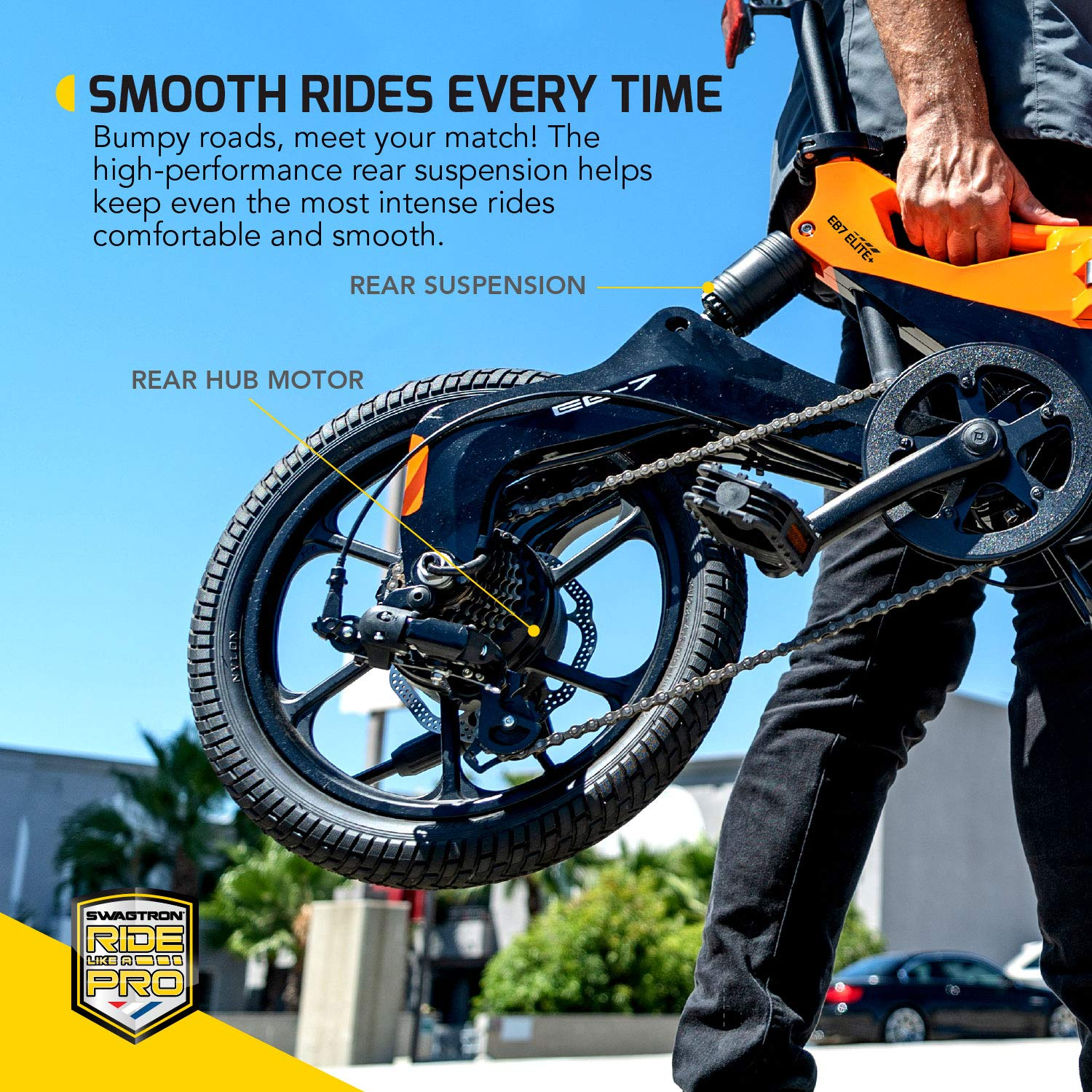 预发布站点、【Sports&Outdoors】Swagcycle EB-7 Elite Plus Folding Electric Bike with Removable Battery、-12345